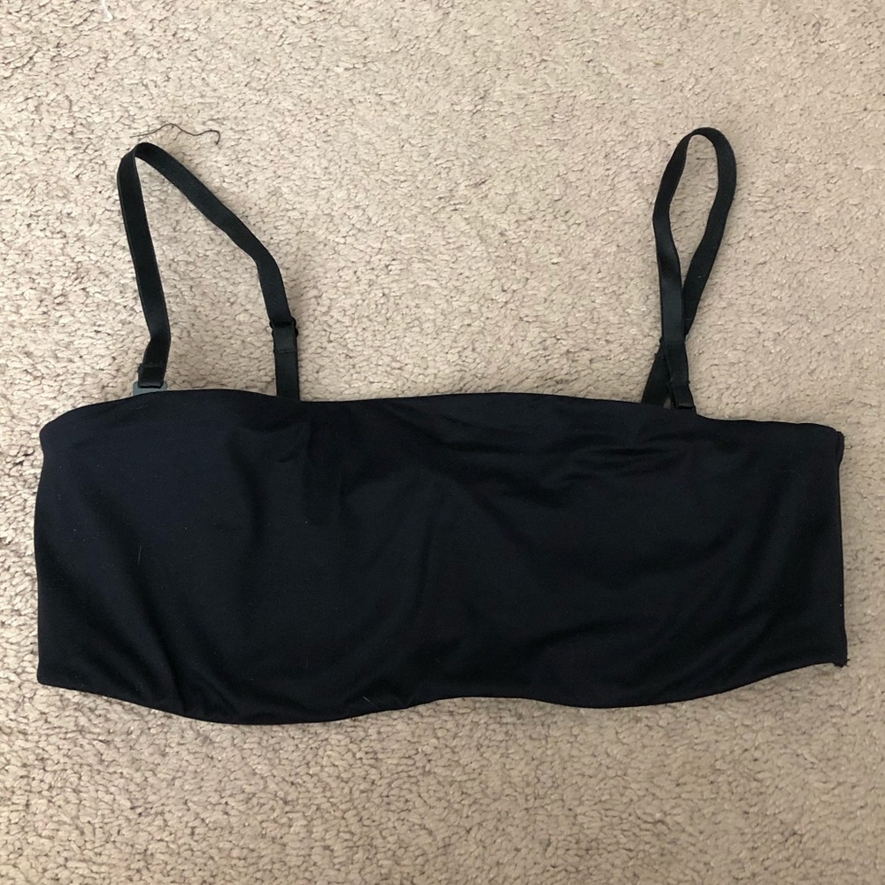Aerie unlined bandeau strapless bra 36C